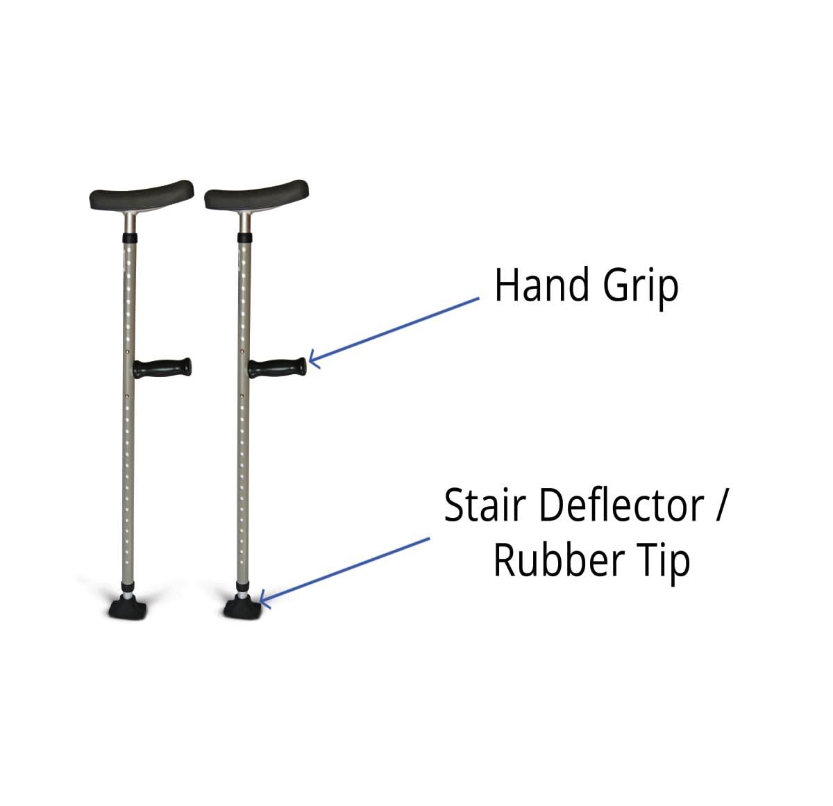 Medline Universal Single Tube Crutch