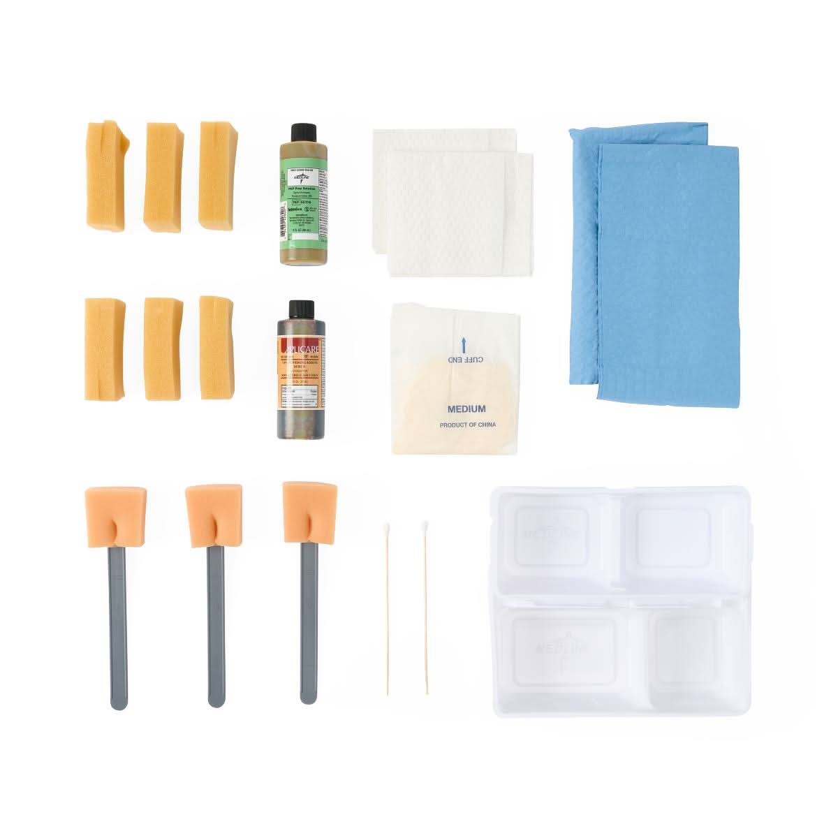 Medline Wet Premium Skin Scrub Trays
