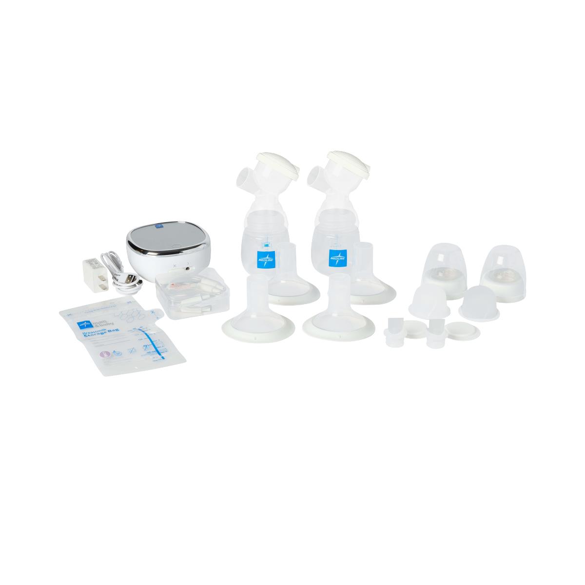 Medline Double-Electric Breast Pump with Milk Storage Bag