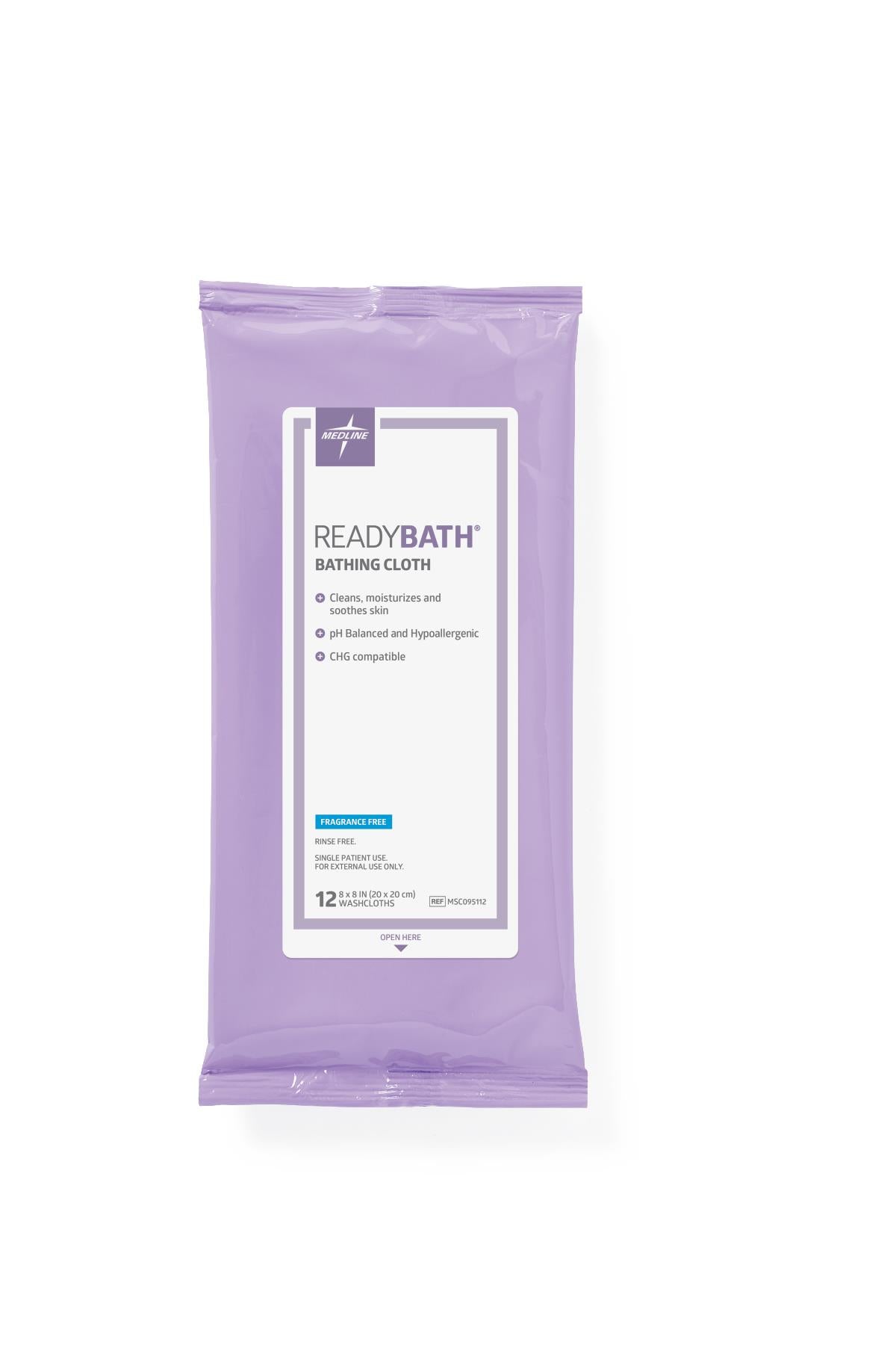 Medline ReadyBath Total Body Cleansing Standard Weight Washcloths