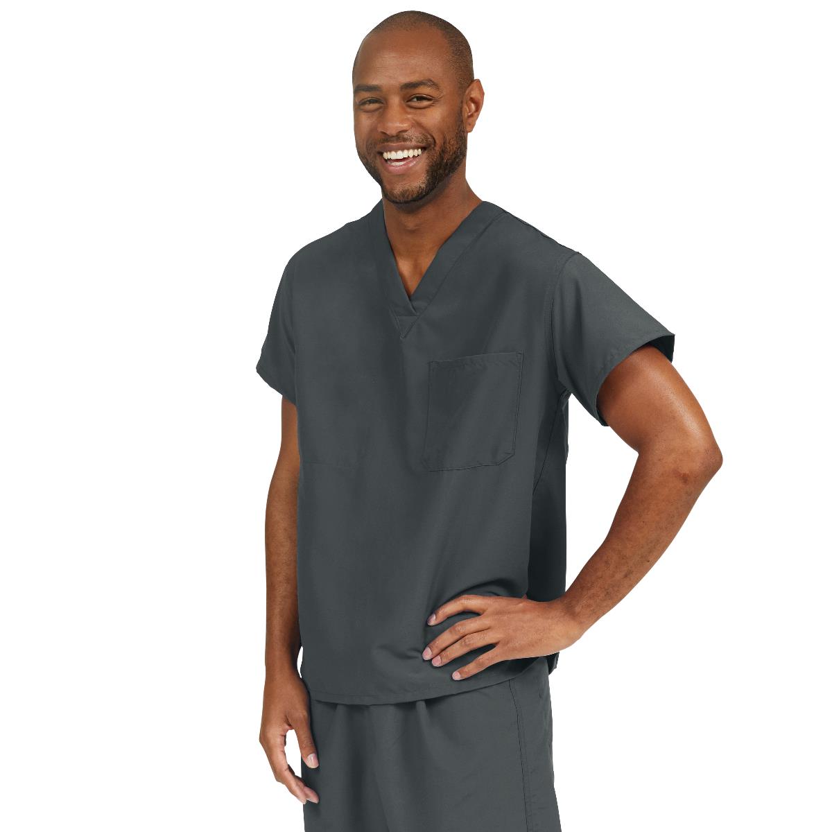 Medline Style 810 PerforMAX Unisex Scrub Tops - Caribbean Blue