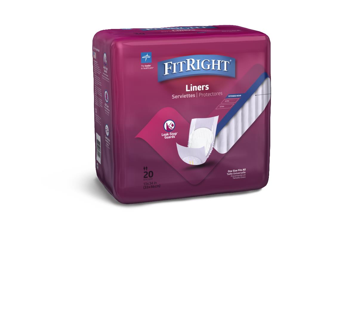 Medline FitRight Incontinence Liners