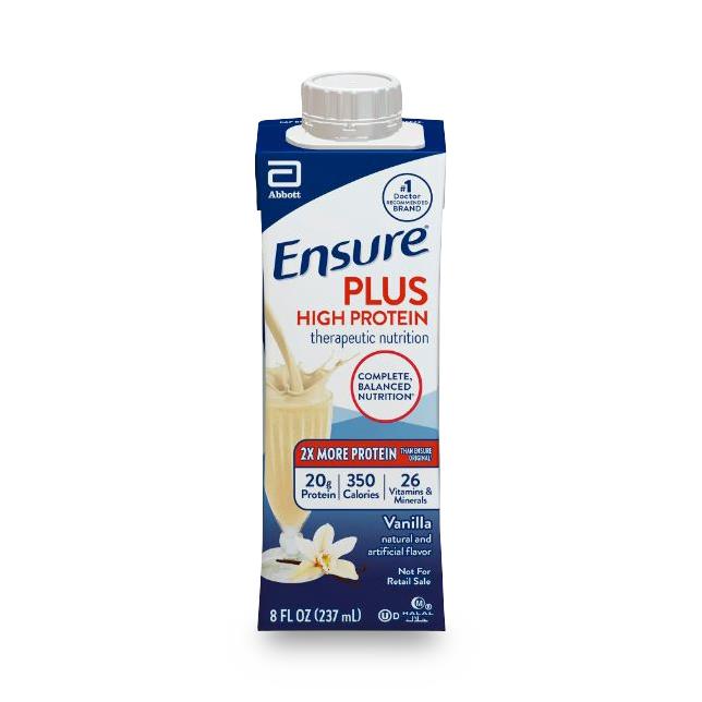 Medline Ensure Plus High Protein Therapeutic Nutrition Shakes