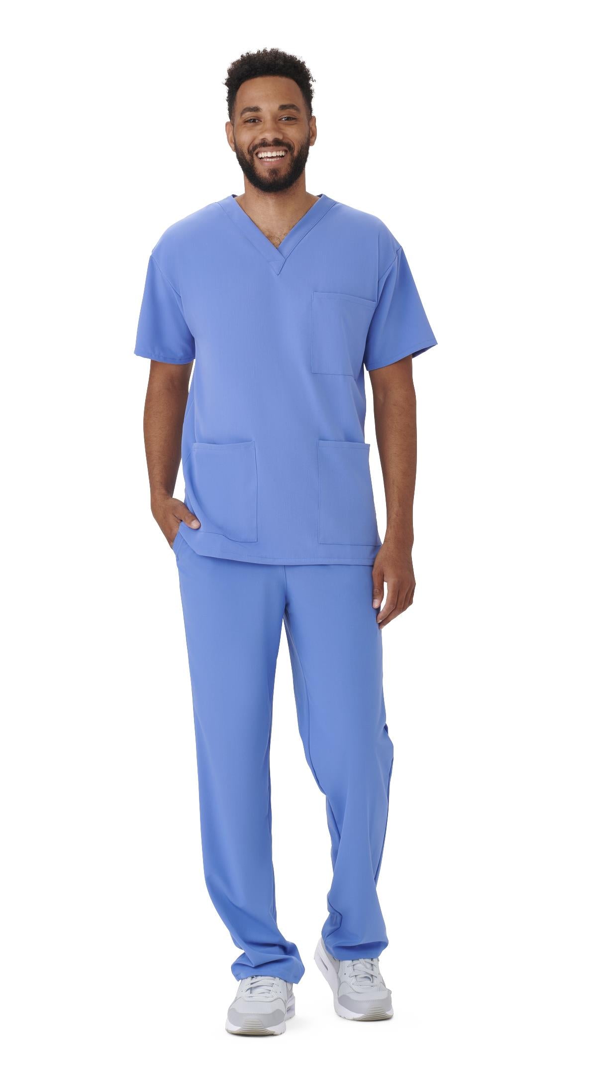 Medline Henderson AVE Style 4615 Unisex V-Neck 3-Pocket Scrub Tops