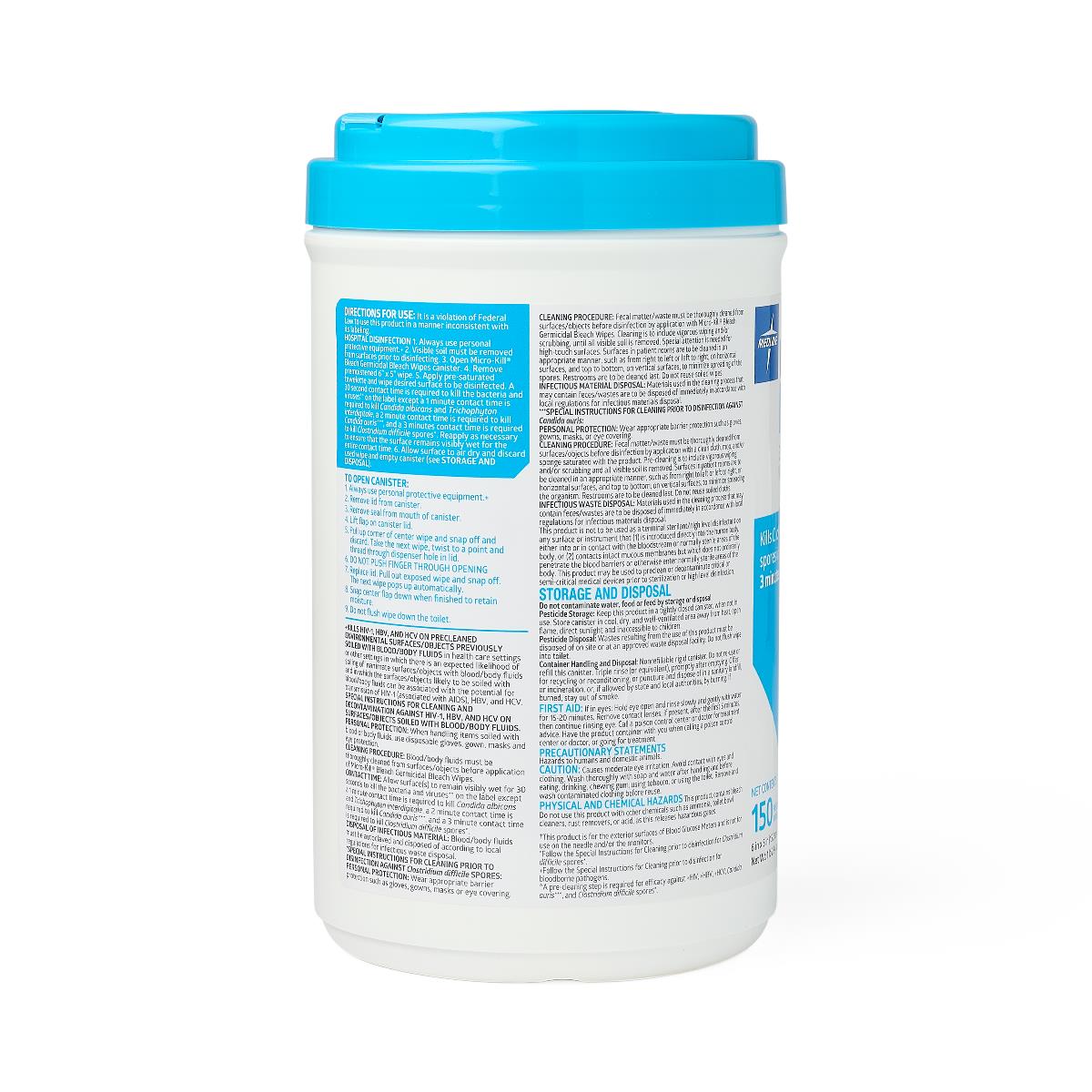 Medline Micro-Kill Bleach Germicidal Bleach Wipes