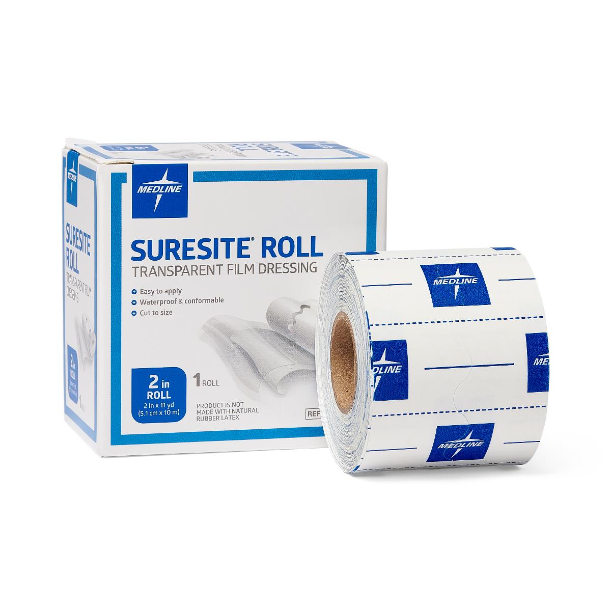 Medline SureSite Roll Transparent Film Dressings