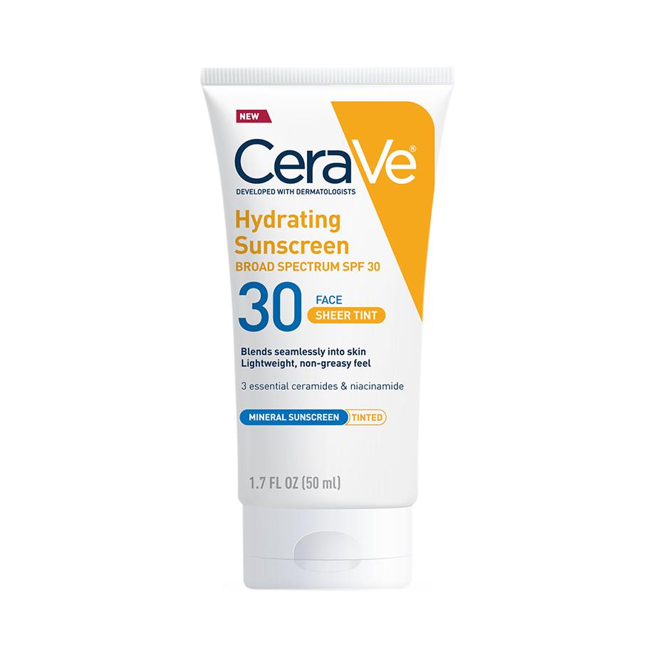 Medline Cerave Hydrating Mineral Face Sunscreen
