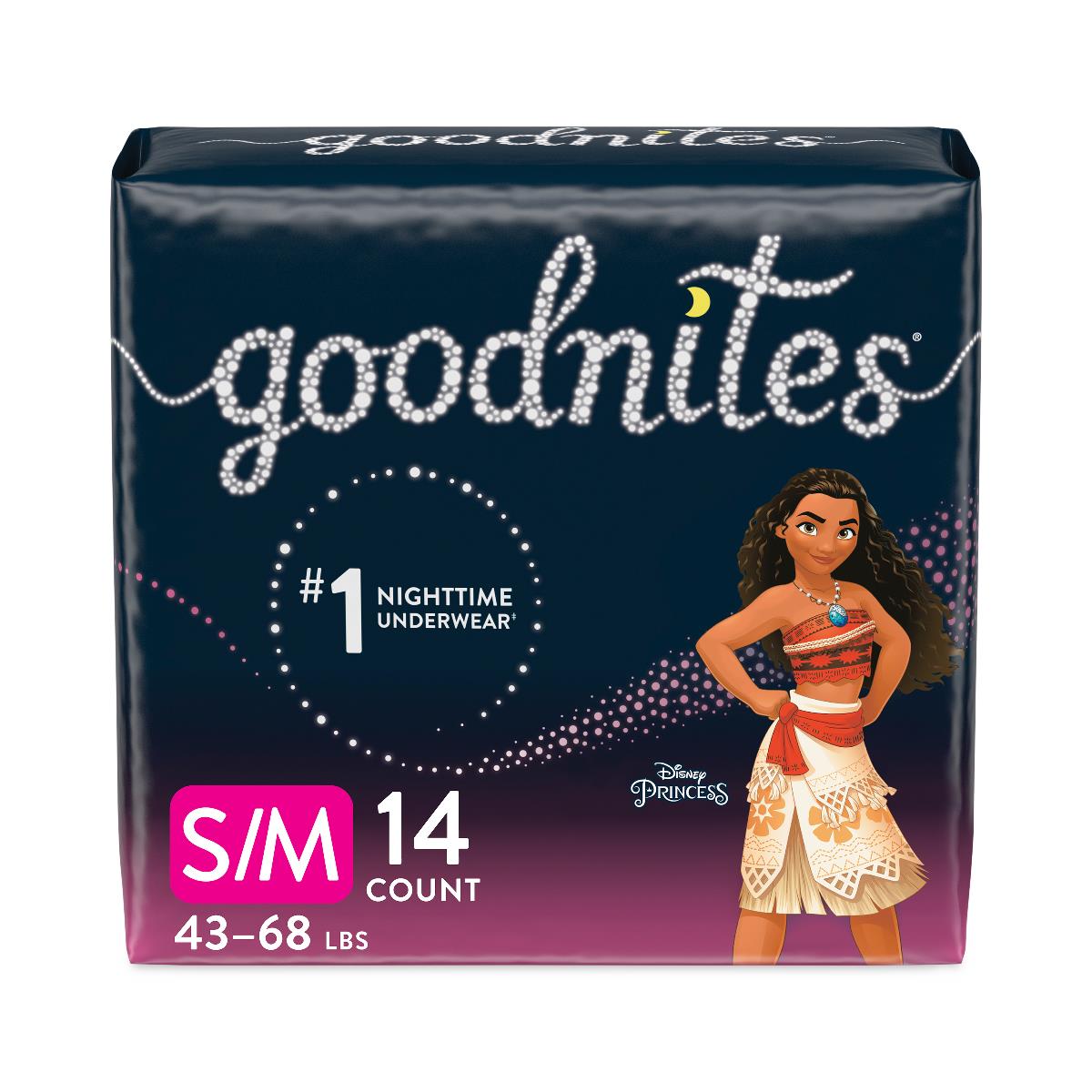 Medline Goodnites Girls' Overnight Bedwetting Underwear