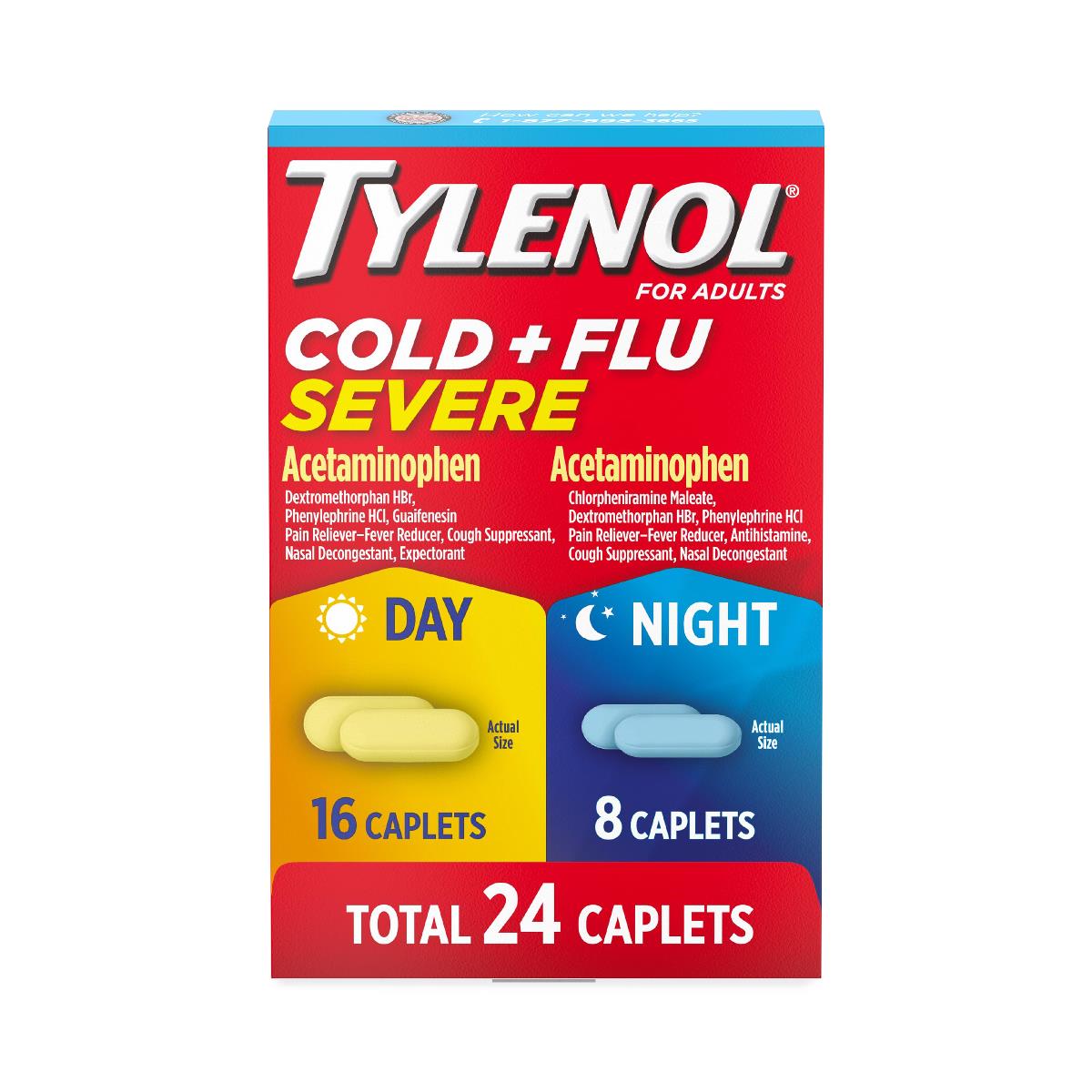 Medline Tylenol Cold and Flu Severe Caplets