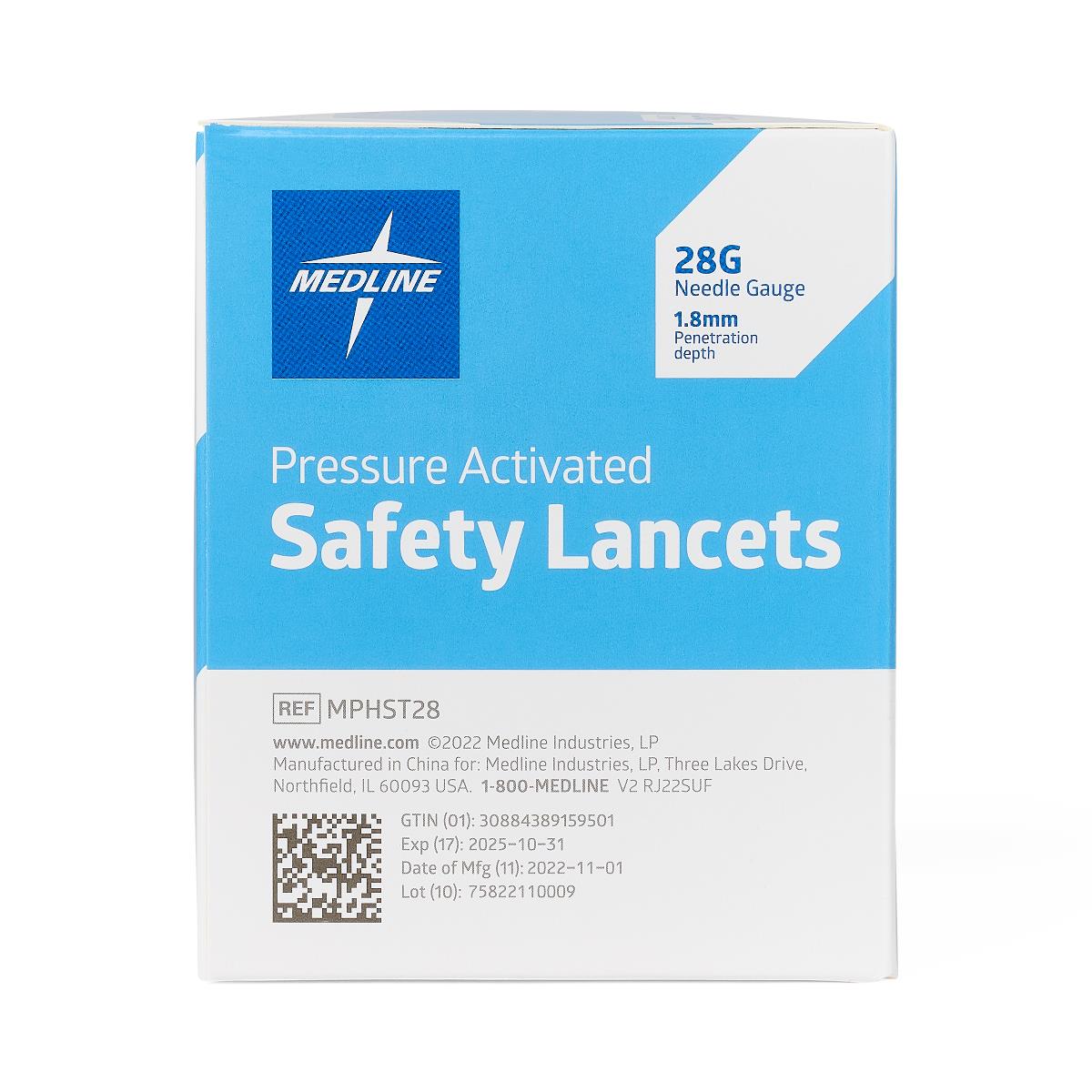 Medline Pressure Activation Safety Lancets