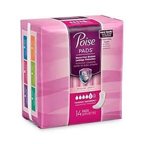 Medline Poise Maxi Pads with Side Shields
