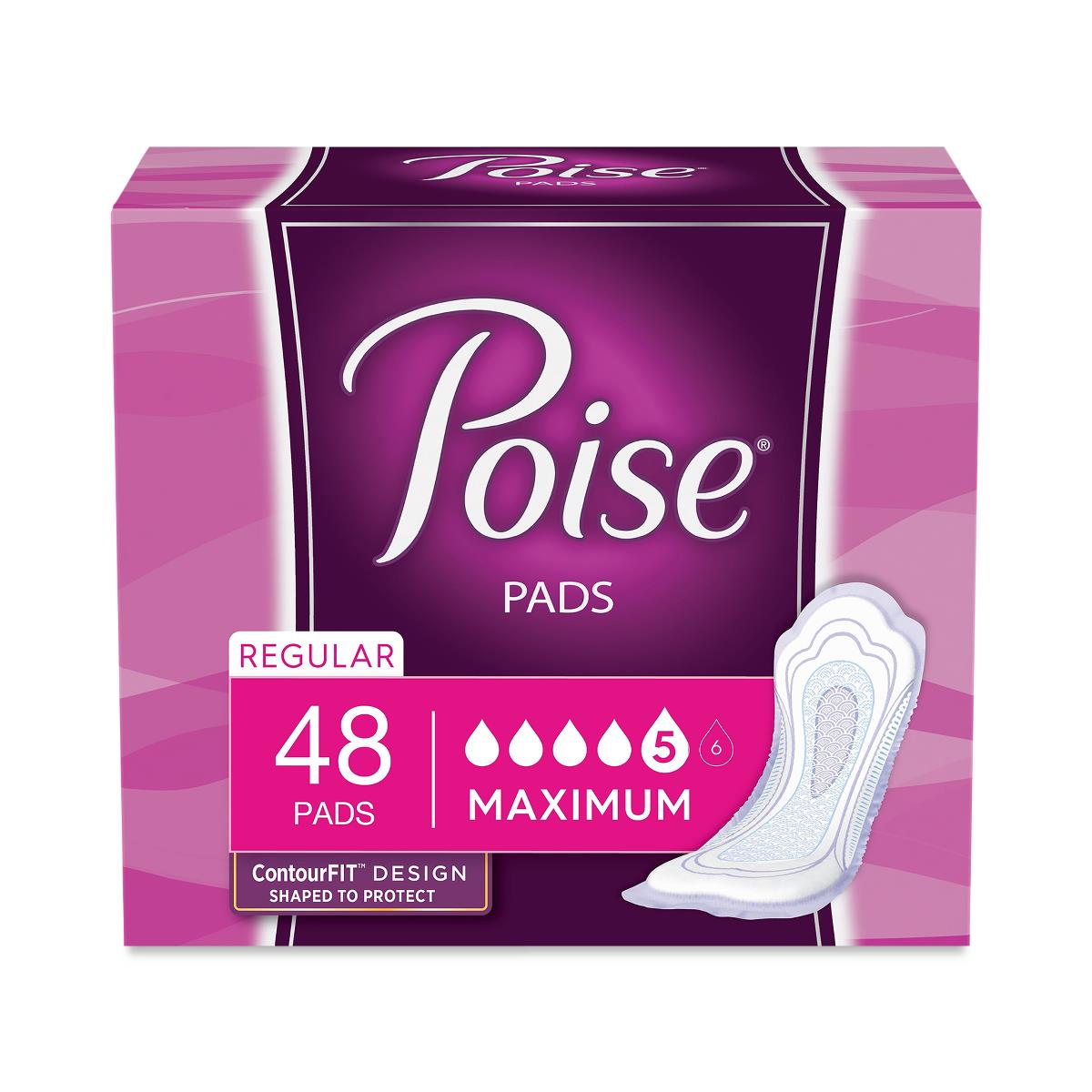 Medline Poise Maximum Absorbency Incontinence Pads