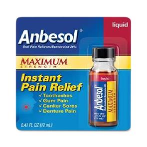 Medline Anbesol Benzocaine Oral Pain Reliever