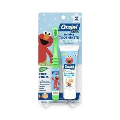 Medline Orajel Elmo Train Toothbrushes