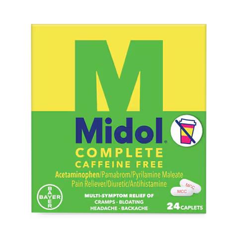 Medline Midol Complete Menstrual Pain Relief Caplets