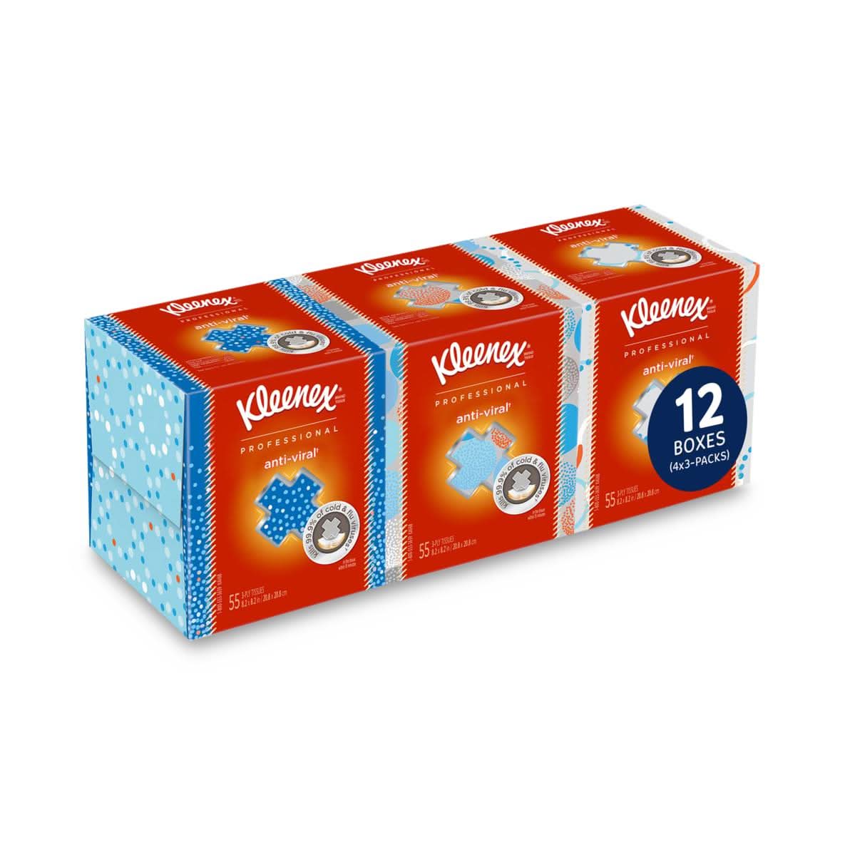 Medline Kleenex Anti-Viral Facial Tissues