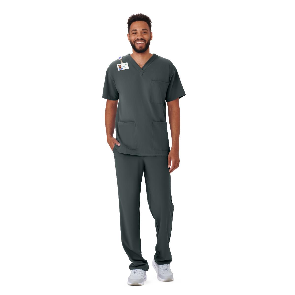 Medline Henderson AVE Style 4615 Unisex V-Neck 3-Pocket Scrub Tops
