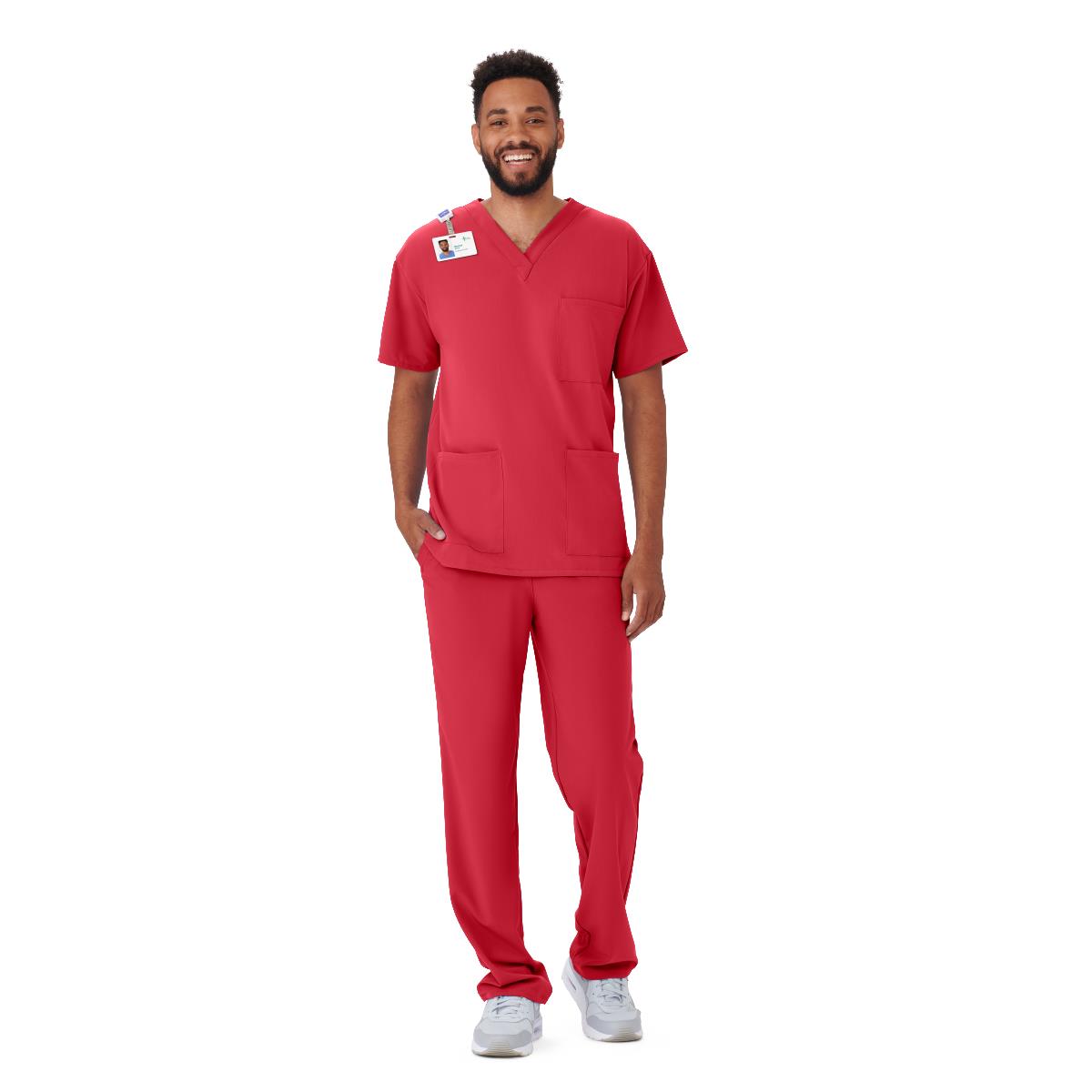 Medline Henderson AVE Style 4615 Unisex V-Neck 3-Pocket Scrub Tops