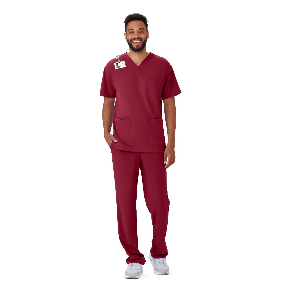 Medline Henderson AVE Style 4615 Unisex V-Neck 3-Pocket Scrub Tops
