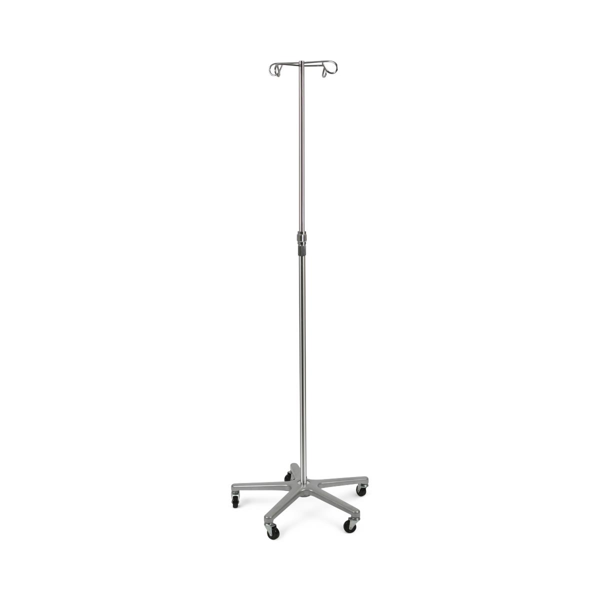 Medline Aluminum Deluxe Five Leg IV Pole
