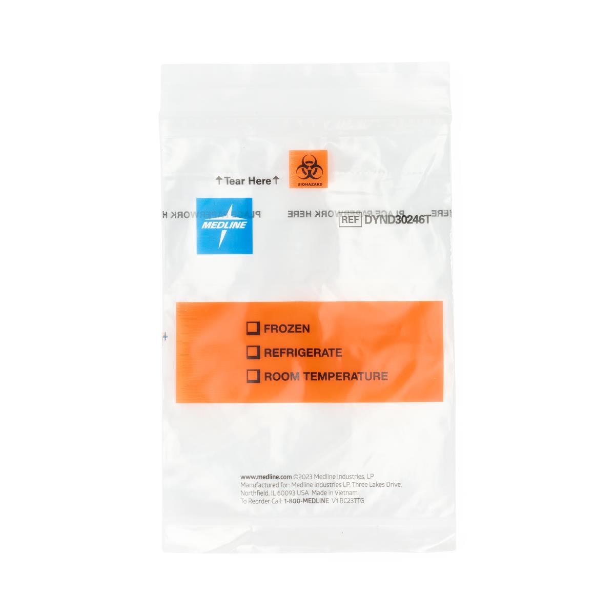 Medline EZ Tear Specimen Transport Bags