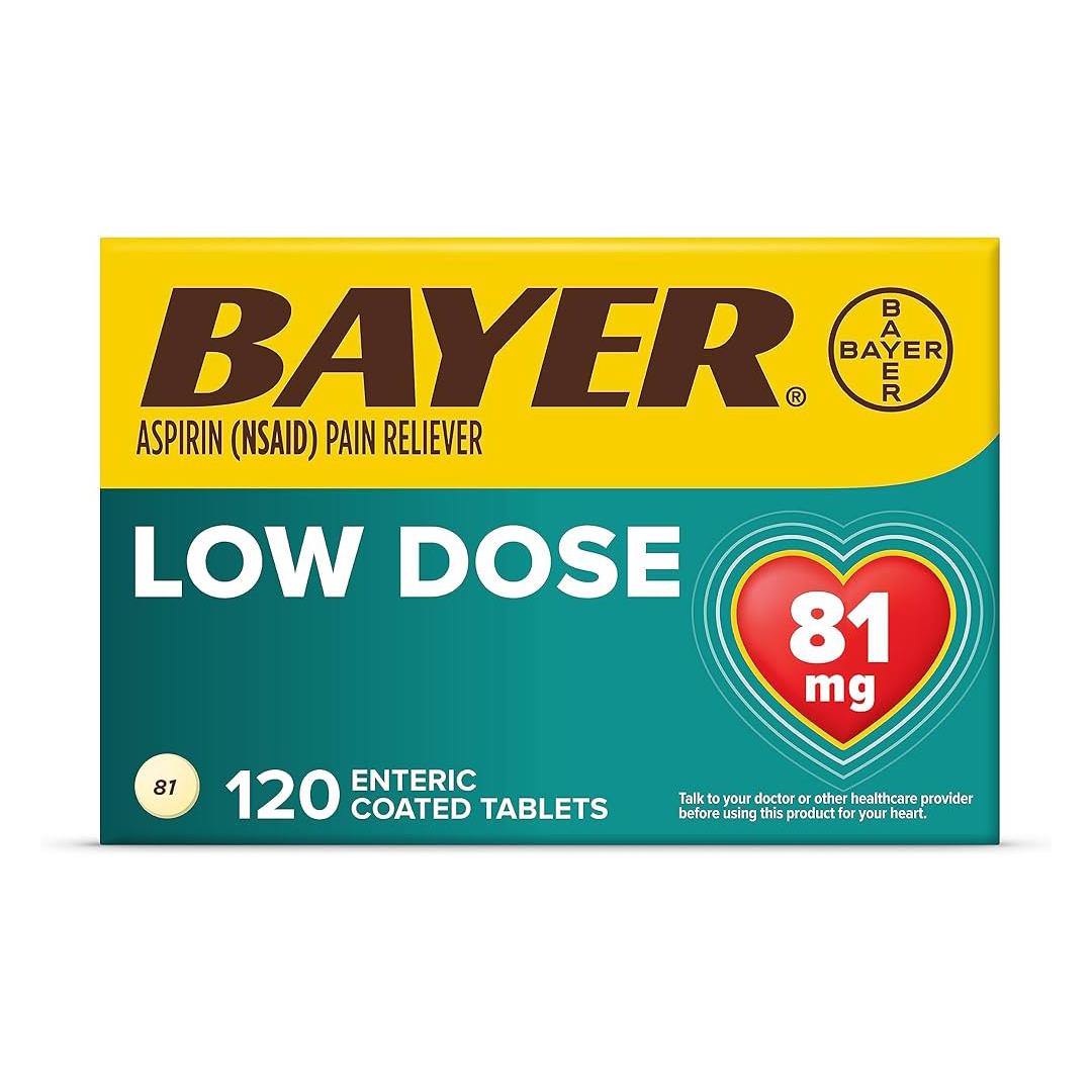 Medline Bayer Low Dose Safety Coated Aspirin Regimen Tablets
