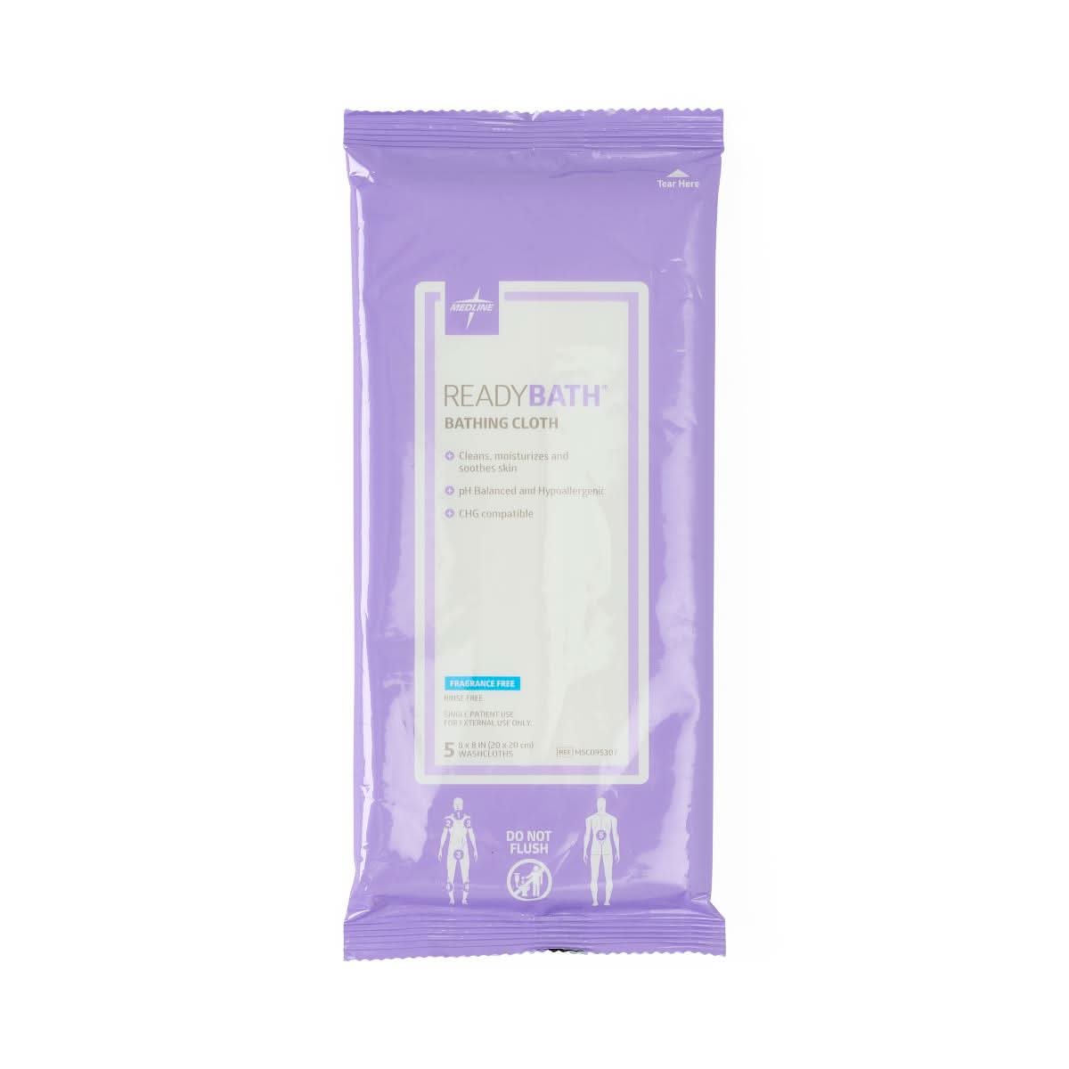 Medline ReadyBath Total Body Cleansing Standard Weight Washcloths