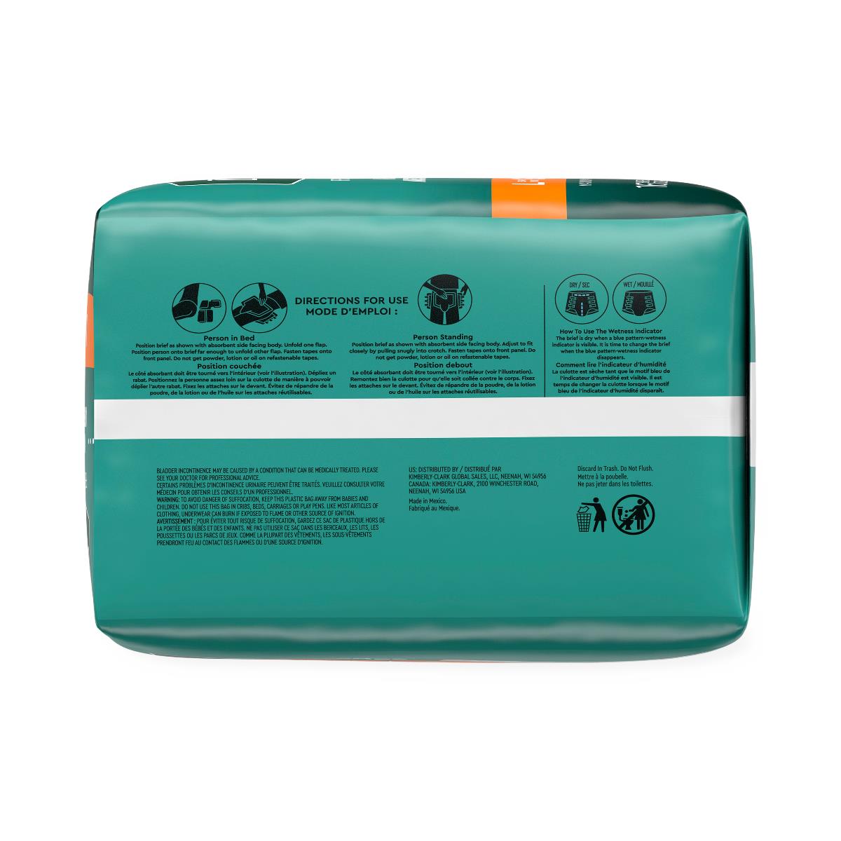Medline Depend Disposable Adult Incontinence Protection Briefs