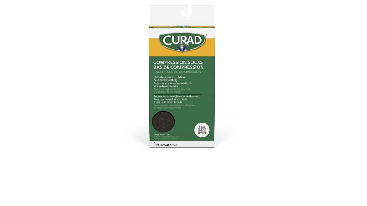 Medline CURAD Knee 15-20mmHg Compression Socks