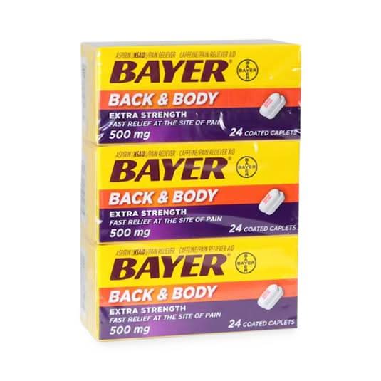 Medline Bayer Back and Body Pain Relief Caplets