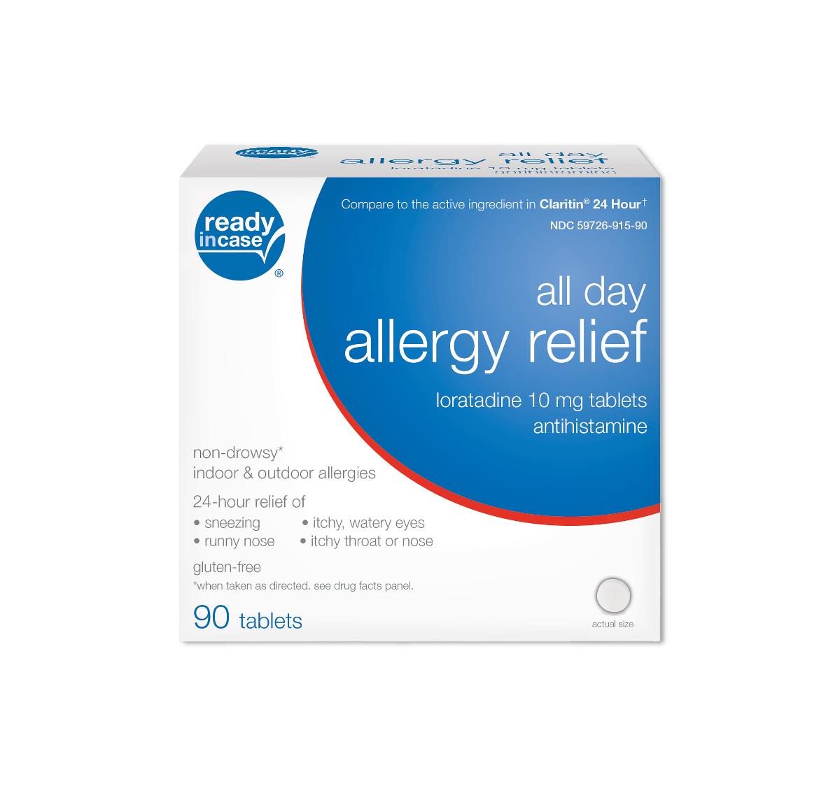 Medline Loratadine Antihistamine Allergy Tablets