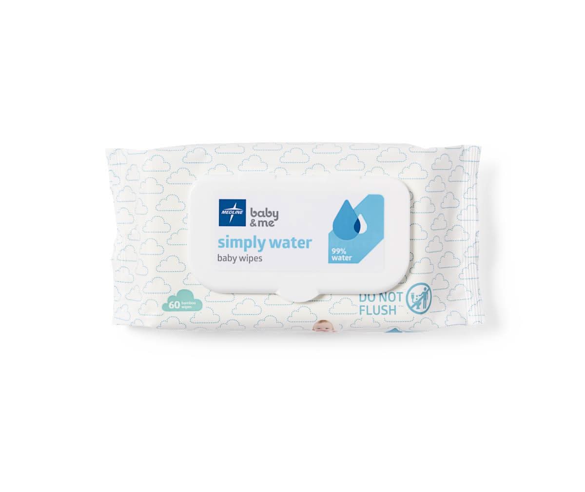 Medline Simply Water Wet Wipes
