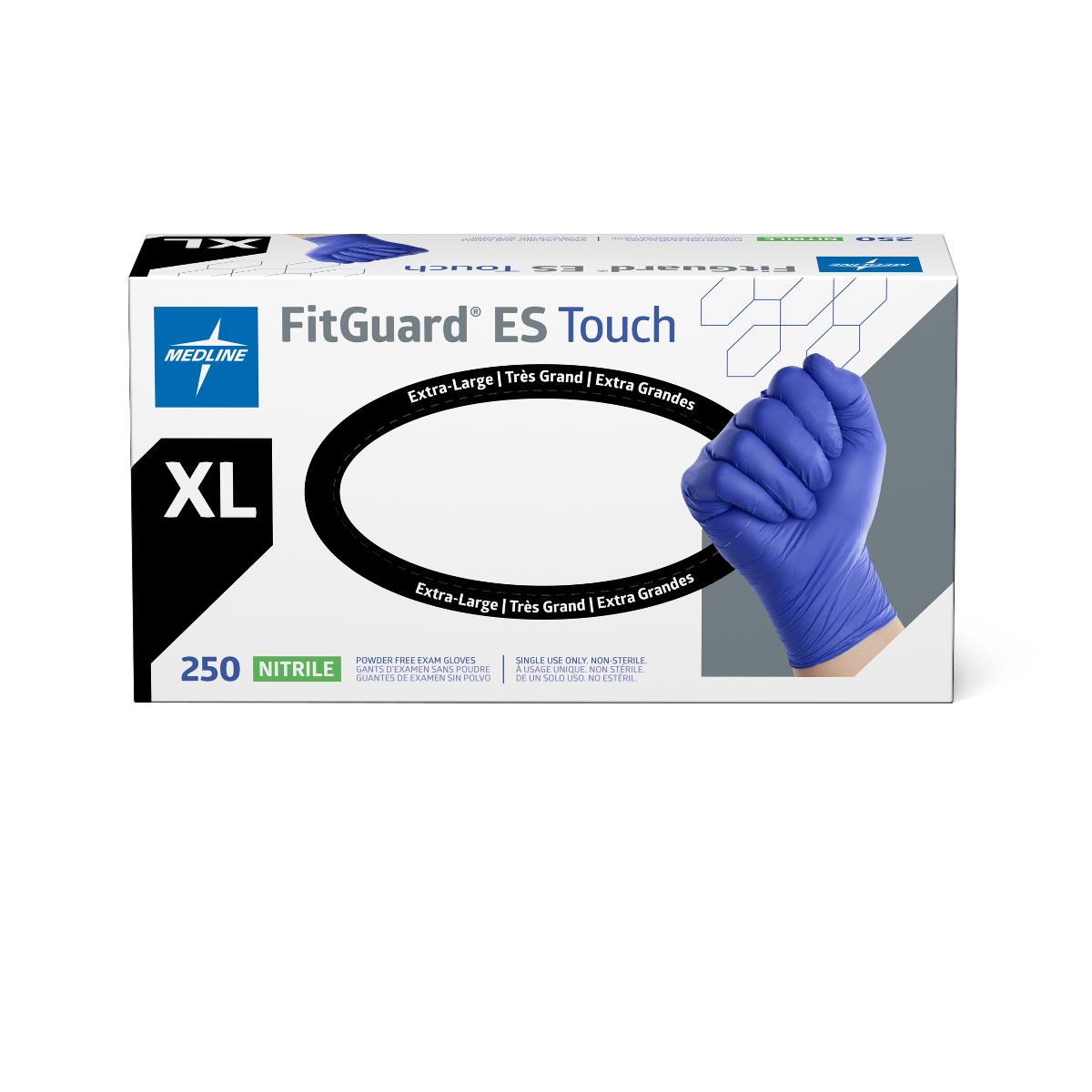 Medline FitGuard Touch ES Nitrile Gloves