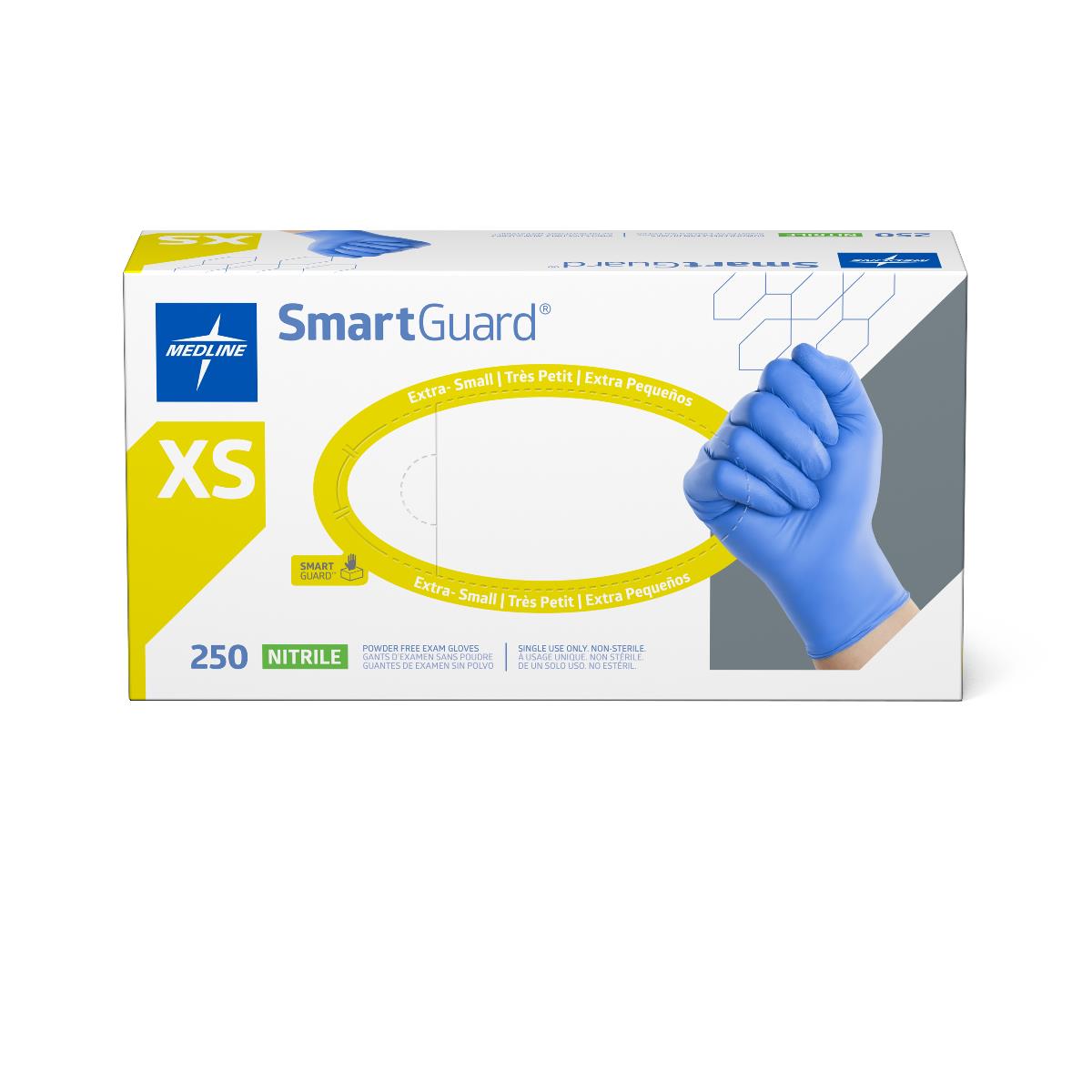 Medline SmartGuard Nitrile Exam Gloves