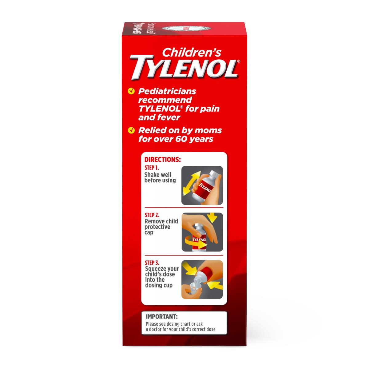 Medline Tylenol Children's Pain + Fever Oral Suspension