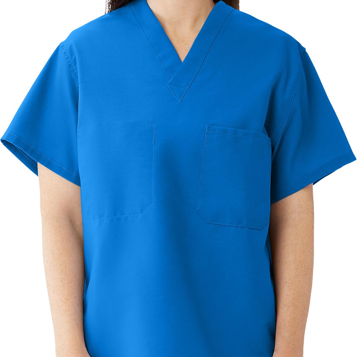 Medline ComfortEase Unisex Reversible 1-Pocket Scrub Tops (Style 910)