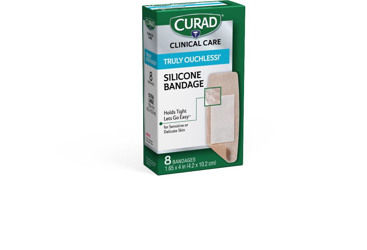 Medline CURAD Truly Ouchless Silicone Flexible Fabric Bandages
