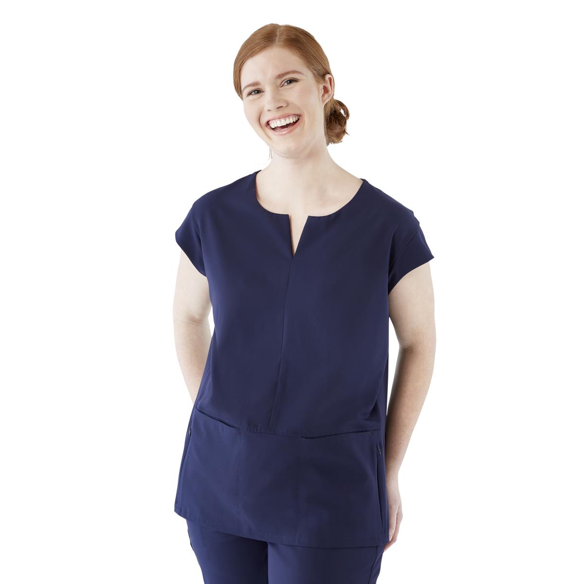 Medline Nolita AVE Women's Oversized Tunic Style Scrub Tops with Notch Collar (Style 4806)