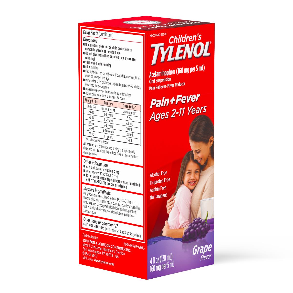 Medline Tylenol Children's Pain + Fever Oral Suspension