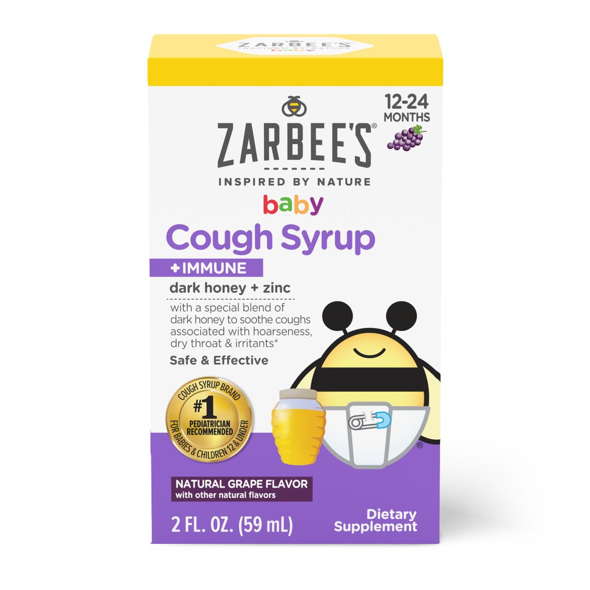Medline Zarbees Complete Cough Syrup + Immune Support