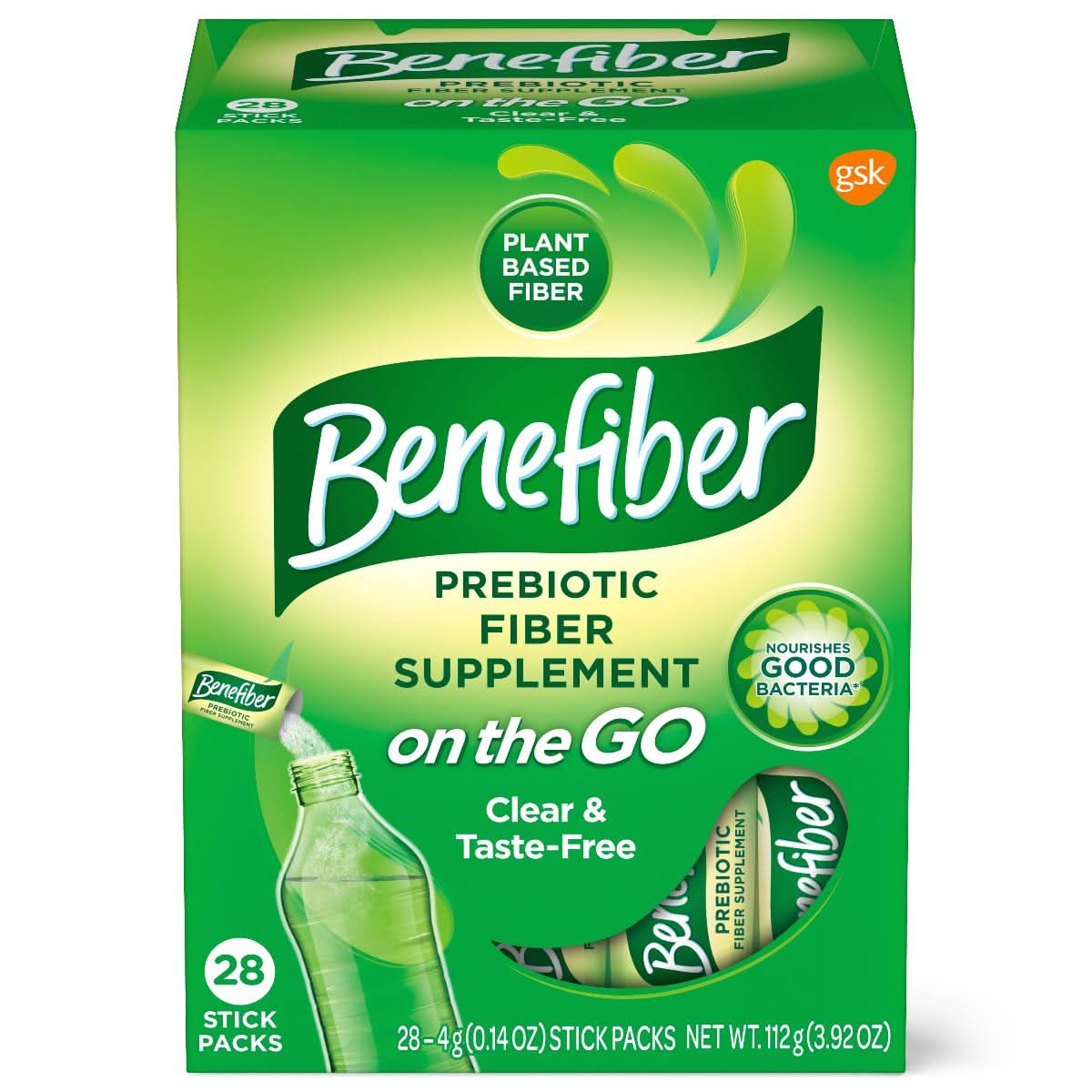 Medline Benefiber Prebiotic Fiber Supplement On The Go Stick Packs