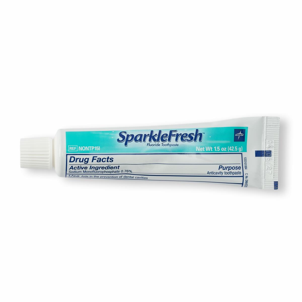 Medline SparkleFresh Fluoride Toothpaste