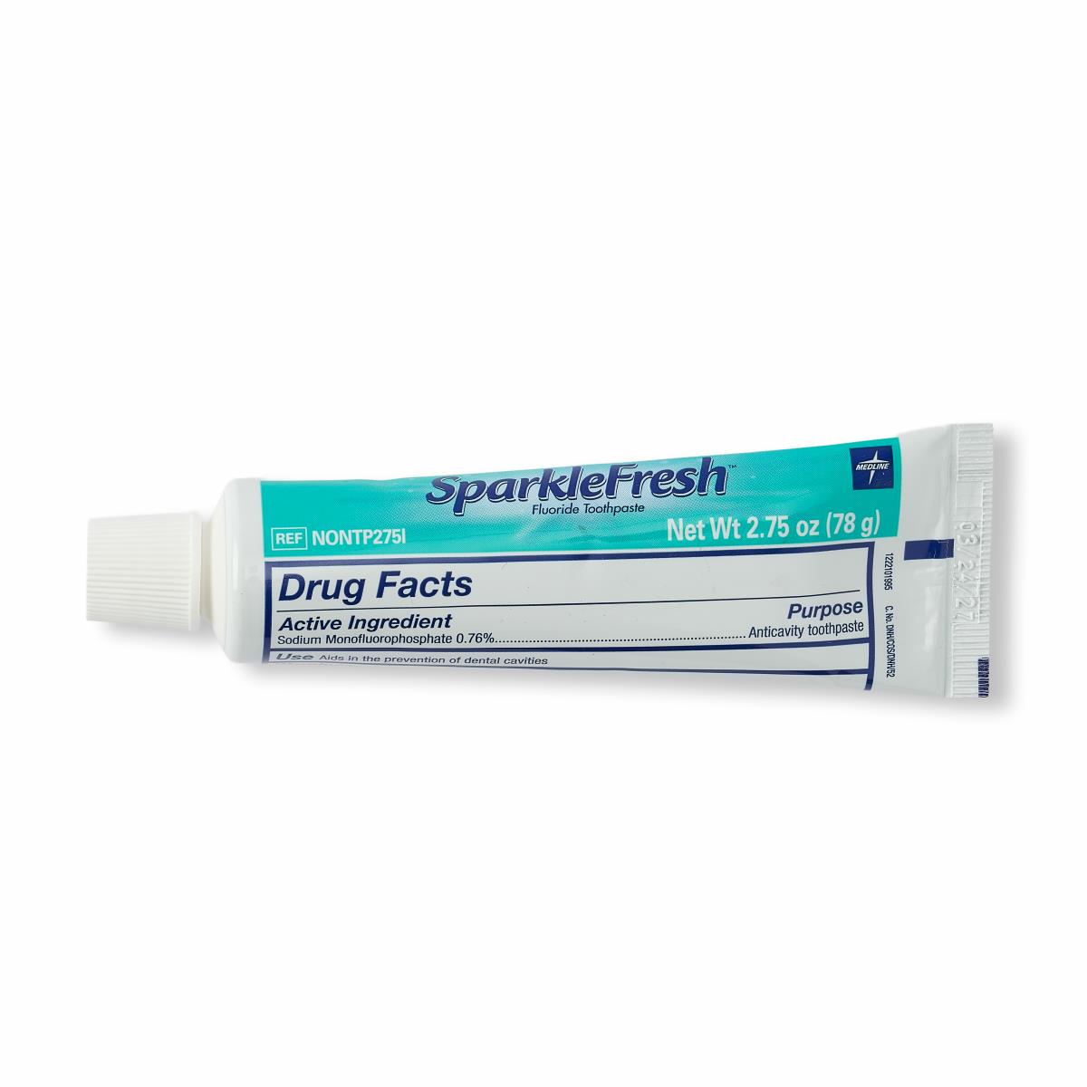 Medline SparkleFresh Fluoride Toothpaste