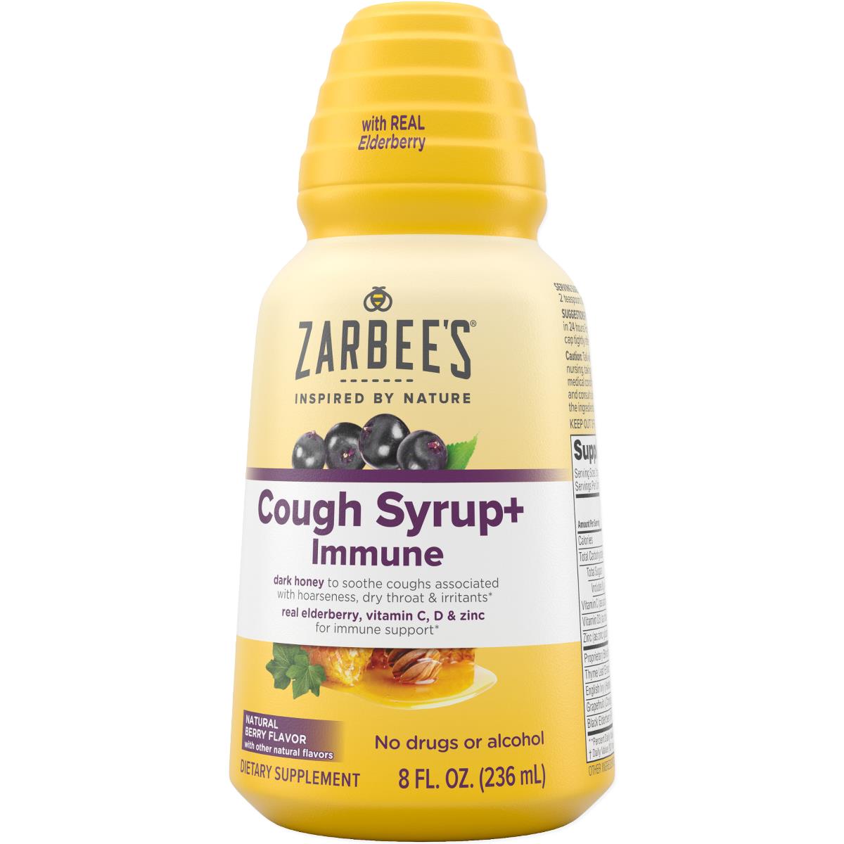 Medline Zarbees Complete Cough Syrup + Immune Support