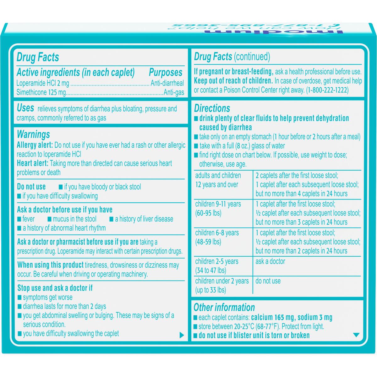 Medline Imodium Multisymptom Relief Caplets