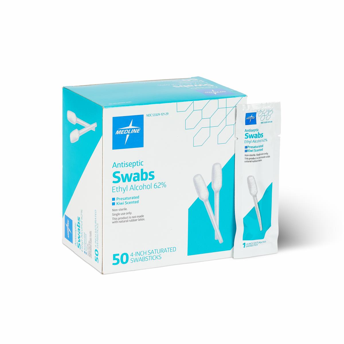 Medline 62% Ethyl Alcohol Antiseptic Swabs
