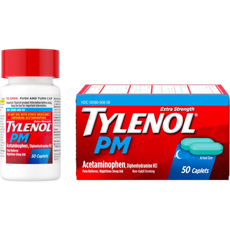 Medline Tylenol PM Extra-Strength Caplets