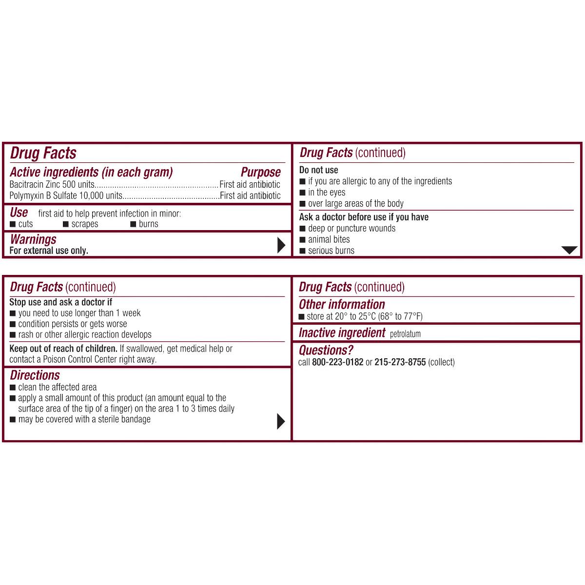 Medline Polysporin Bacitracin and Polymyxin B Ointment