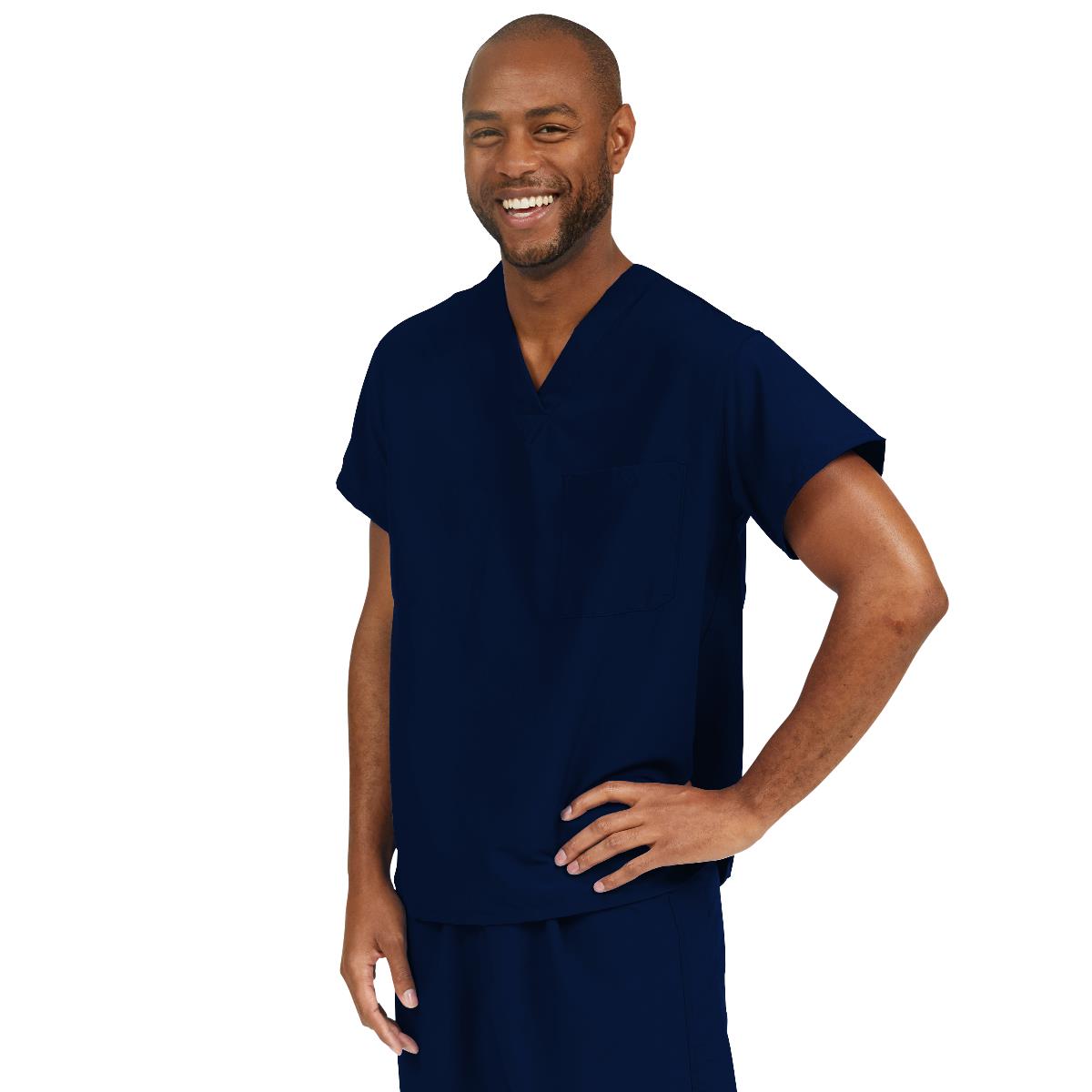 Medline Style 810 PerforMAX Unisex Scrub Tops - Black