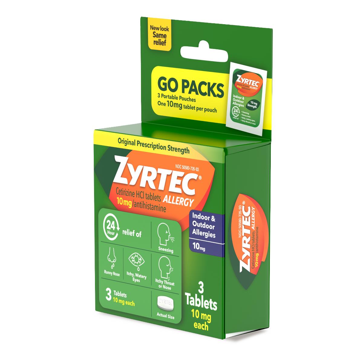 Medline Zyrtec 24-Hour Allergy-Relief Medication